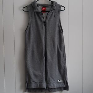 Nike ladies small grey hooded vest